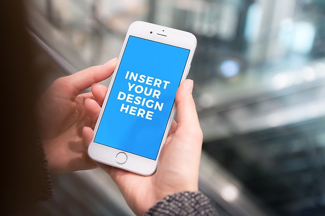 clean web design interface mockup on laptop and phone