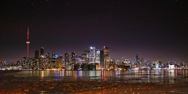 Toronto office skyline near Bay Street